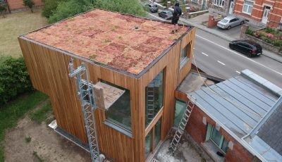Toiture végétale en Hydropack® : la couverture de toiture qui peut se poser en hiver en Belgique